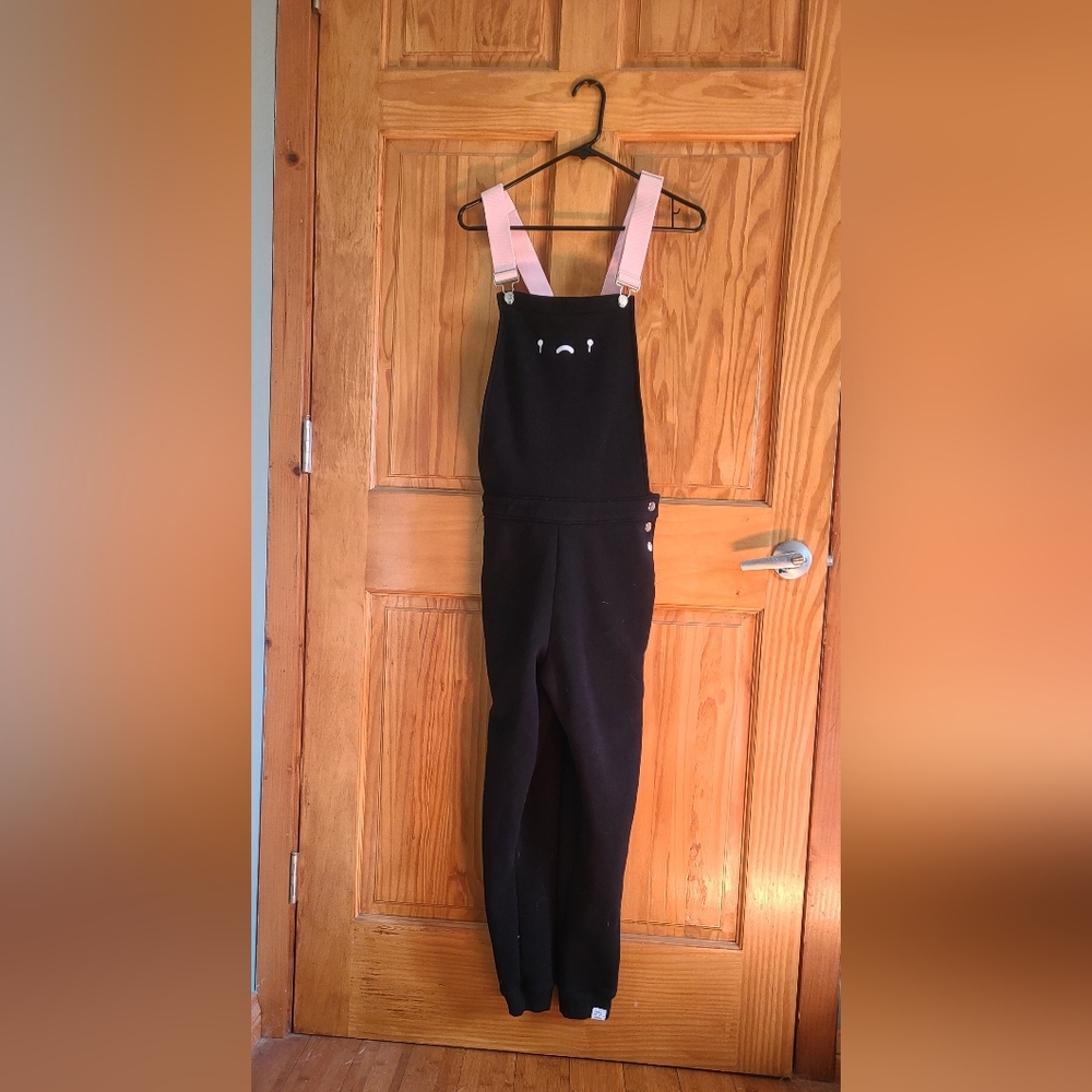 Tsuki Black and Pink Overalls
